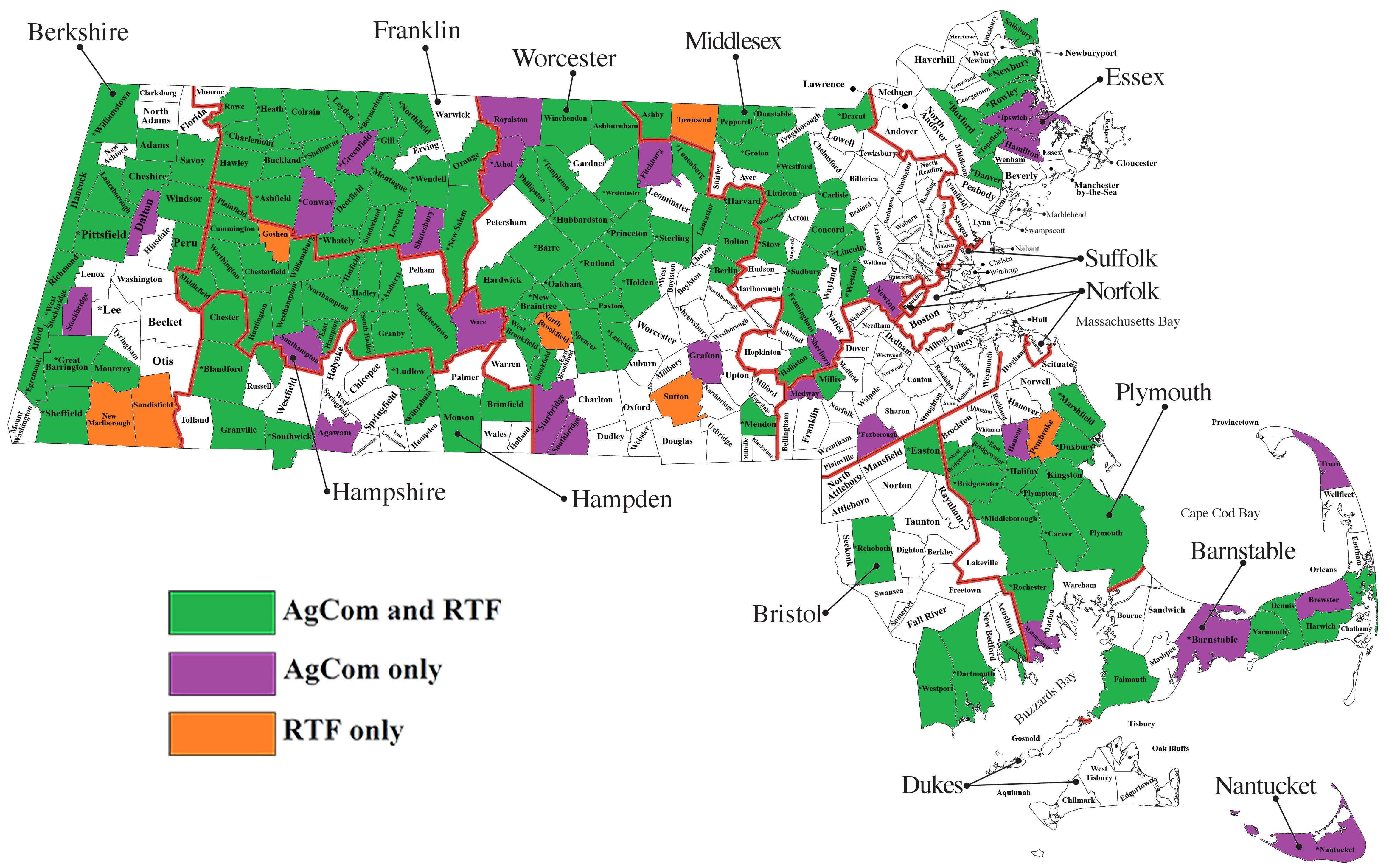 Map Of Ma Towns Mass Agcoms